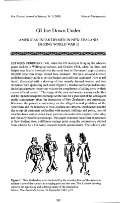 GI Joe Down Under - New Zealand Journal of History