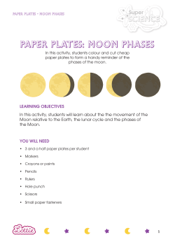Paper Plates: Moon Phases