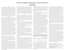 Positive and Negative Reciprocity in Human
