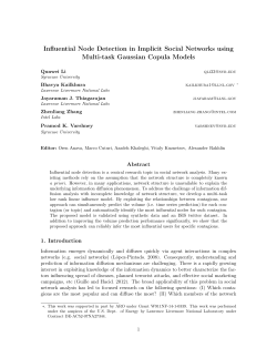 Influential Node Detection in Implicit Social Networks using Multi