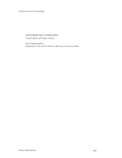 CONSTRUCTED LANDSCAPES: Visual Cultures of Violent Contact