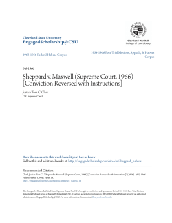 Sheppard v. Maxwell (Supreme Court, 1966) [Conviction Reversed