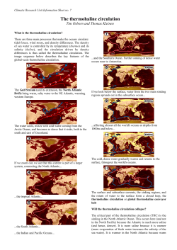 The thermohaline circulation