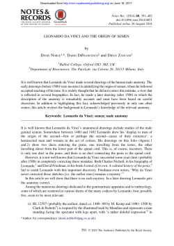 1 - Notes and Records of the Royal Society