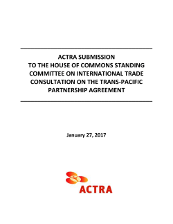 Standing Committee on International Trade