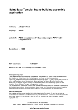 Saint Sava Temple: heavy building assembly application - E