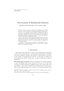 The Geometry of Biomolecular Solvation