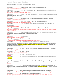 Answers to study guide - Social Circle City Schools