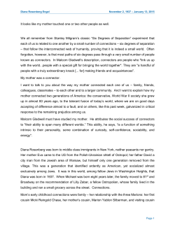 Diana`s eulogy written by son Samuel Engel
