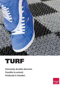Extremely durable doormat. Possible to extend. Produced in Sweden.