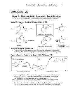 Part A: Electrophilic Aromatic Substitution