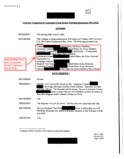 Combatant Status Review Tribunal