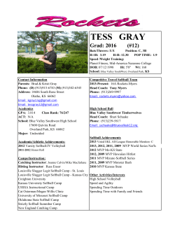 TESS GRAY - Kansas USSSA Fastpitch