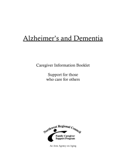 Alzheimer`s and Dementia - Northwest Regional Council