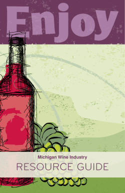 Michigan Wine Industry Resource Guide
