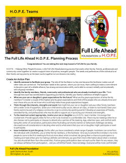 HOPE Teams - Full Life Ahead