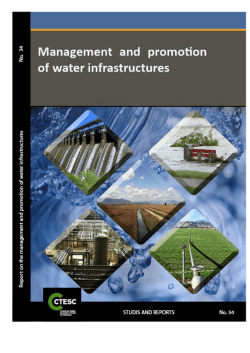 management and promotion of water infrastructures
