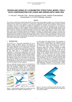 Design and Sizing of a Parametric Structural Model for a