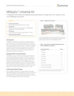 MiSeqDx Cystic Fibrosis Carrier Screening Assay