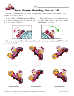 Roller Coaster Rounding: Nearest 100
