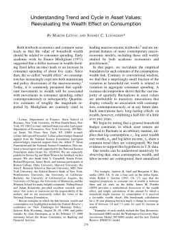 Understanding Trend and Cycle in Asset Values