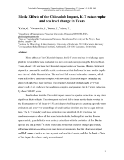 Biotic Effects of the Chicxulub Impact, KT catastrophe