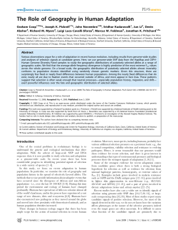 Coop et al - Stanford University