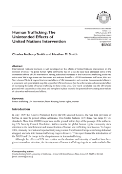 The Unintended Effects of United Nations Intervention