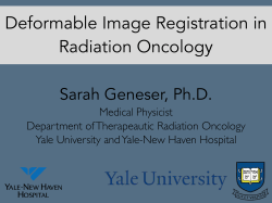 Deformable Image Registration in Radiation Oncology