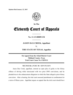 Eleventh Court of Appeals