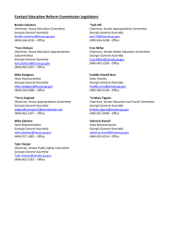 Contact Education Reform Commission Legislators