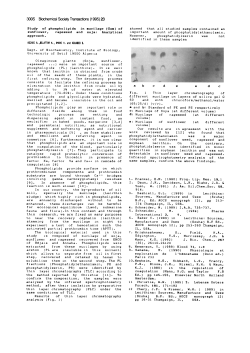 Study of phospholipids in mucilage (Gum)