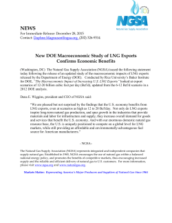 New DOE Macroeconomic Study of LNG Exports Confirms