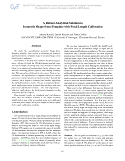 A Robust Analytical Solution to Isometric Shape-from