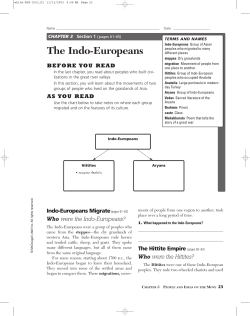 The Indo-Europeans