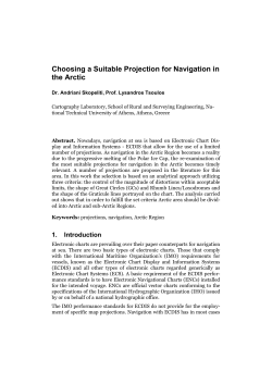 Choosing a Suitable Projection for Navigation in the Arctic