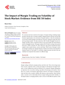 The Impact of Margin Trading on Volatility of Stock Market