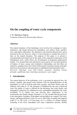 On the coupling of water cycle components