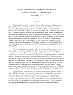 Detecting Deceptive Responses in Sex Offenders