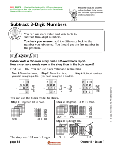 Subtract 3-Digit Numbers