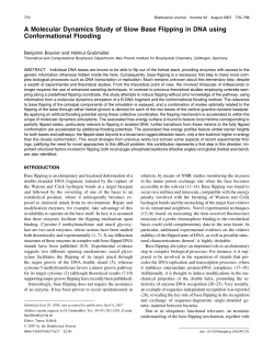 A Molecular Dynamics Study of Slow Base Flipping in DNA using
