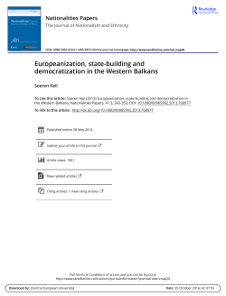 Europeanization, state-building and democratization in the