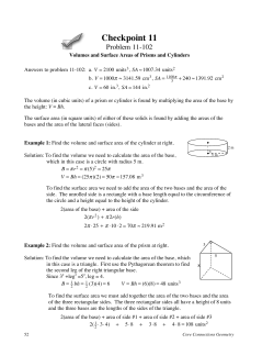 Finding Surface Area and Volume