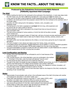 know the facts&hellip;about the wall!