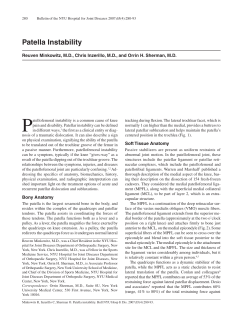 Patella Instability