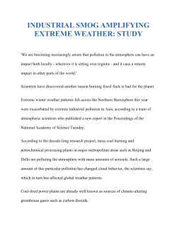 industrial smog amplifying extreme weather: study