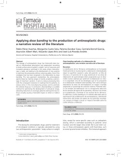 Applying dose banding to the production of antineoplastic drugs: a