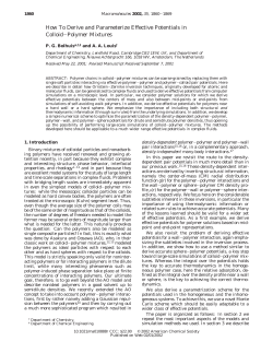 How To Derive and Parameterize Effective Potentials in Colloid