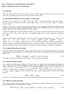 Module 2: Gibbs free energy of a binary alloy