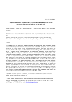 Comparison between trophic models of protected and fishing areas